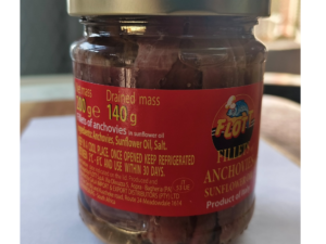 anchovies fillets 200g